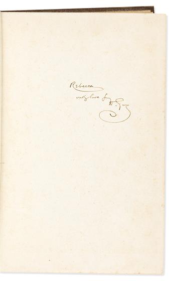 WELLS, H.G. Group of 14 books Inscribed and Signed, "H.G." or "J[aguar]," to Rebecca West ("Rebecca" or "Panther") or her son Anthony.